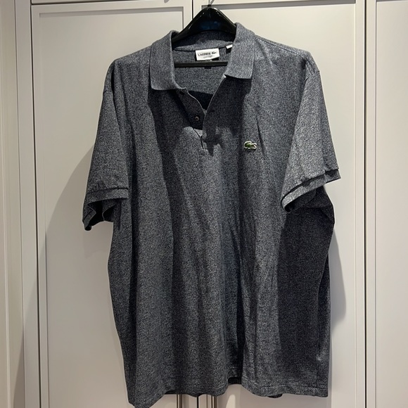 Lacoste classic fit polo US 4XL FR9, heathered navy & white - Picture 2 of 13